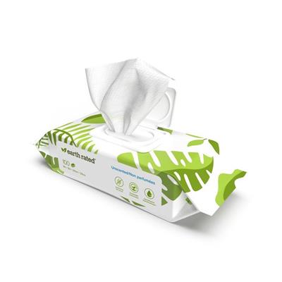Compostable Pet Wipes Unscented 8x8
