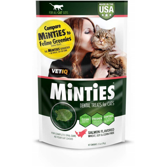 Minties Cat Dental Treats Salmon 2.5 oz