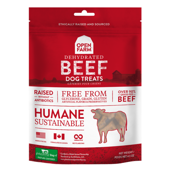 Open Farm Dog Dehydrated Beef Treats 4.5 oz