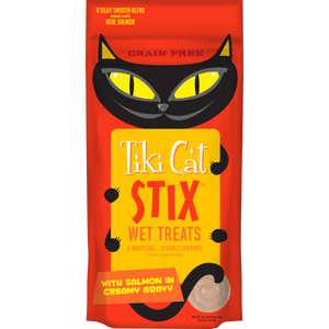 Tiki Cat Stix Wet Treats GF Salmon in Gravy 12/3 oz