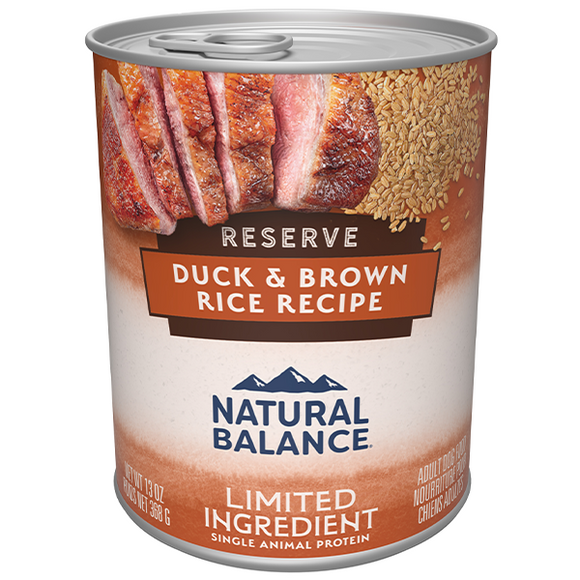 NB Dog LID Reserve Duck & Brown Rice 12/13 oz