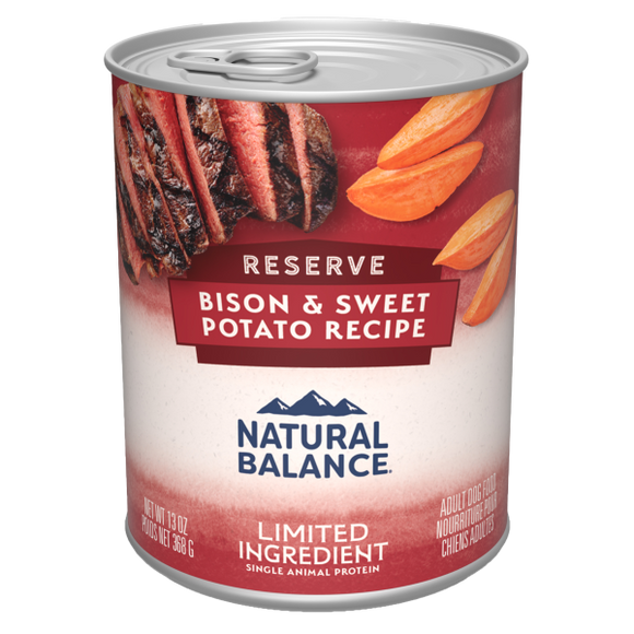 NB Dog LID Sweet Potato & Bison 12/13 oz