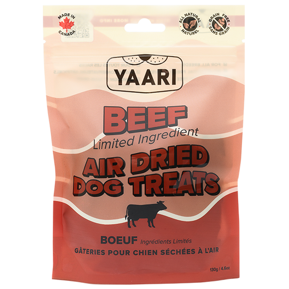 Yaari Dog Treats Air Dried Limited Ingredient Beef 130g