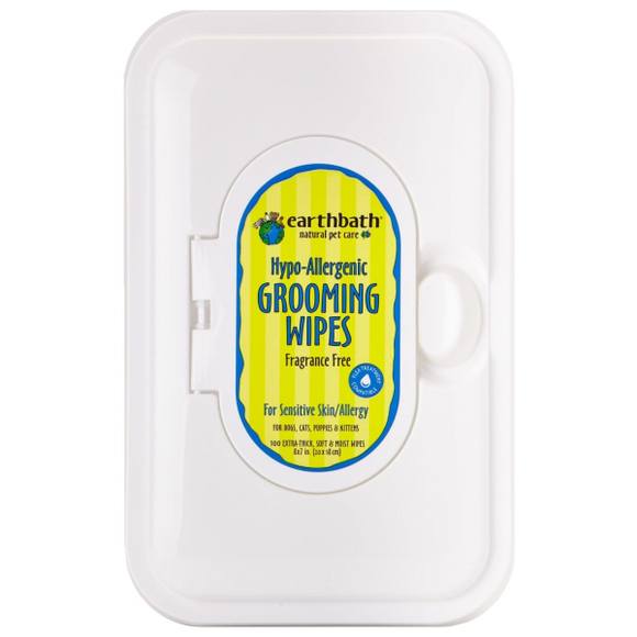 earthbath Grooming Wipes Hypo-Allergenic 100 ct
