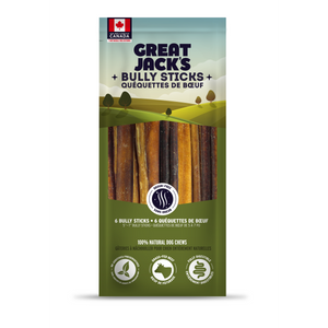 Great Jack's Dog Canadian Bully Sticks 5"- 7" 6 pk