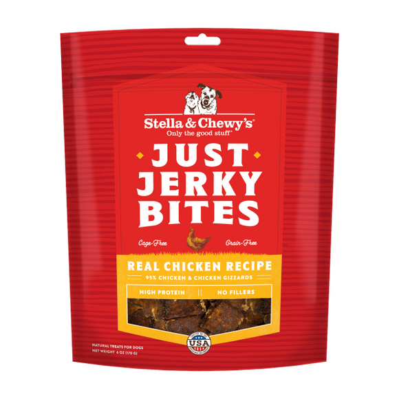 Stella&Chewys Dog Just Jerky Bites Chicken Treats 6 oz