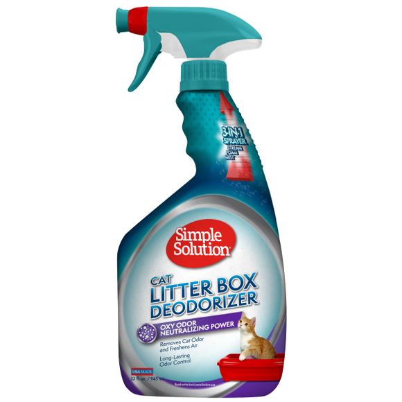Simple Solution Cat Litter Box Deodorizer Spray 32 oz