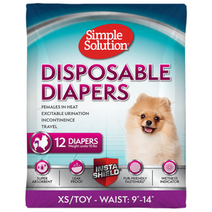 Simple Solution Disposable Diapers XS/Toy 12 pk