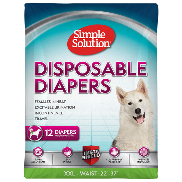 Simple Solution Disposable Diapers XXL 12pk