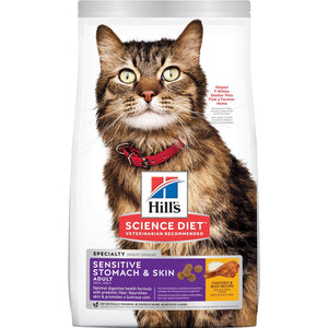 Hill's Science Diet Feline Adult Sensitive Stomach & Skin Chk