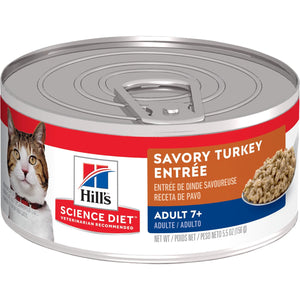 Hill's Science Diet Feline Mature Adult 7+ Turkey Entrée