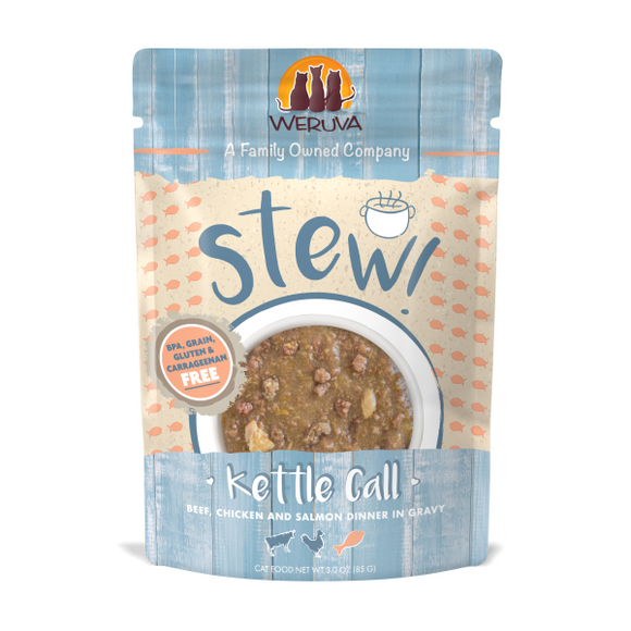 Weruva- Cat Stews Kettle Call Beef Chckn & Salmon 12/85g Pch