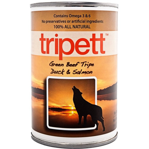 TRIPETT Dog Green Beef Tripe w/Duck & Salmon 12 /396g