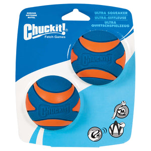 Chuckit! Ultra Squeaker Ball Medium 2PK