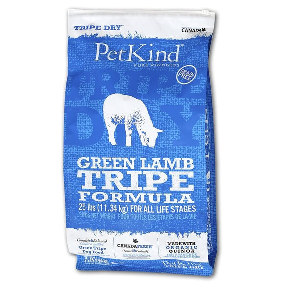 PetKind Dog Green Lamb Tripe Formula 2.72kg/11.34kg