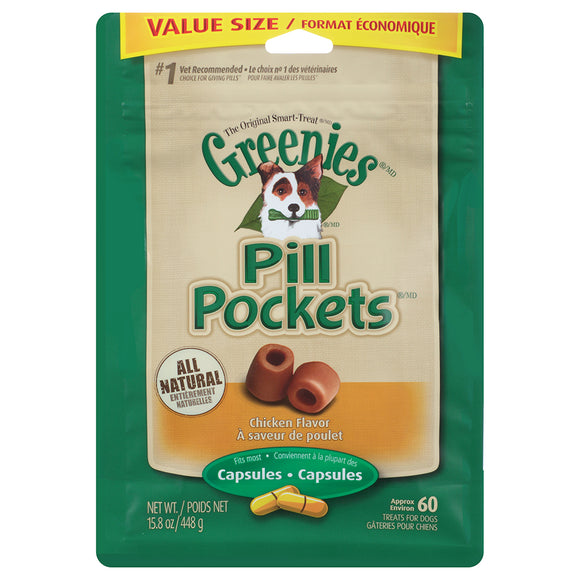 Pill Pockets Chicken 60 Capsules | 15.8OZ