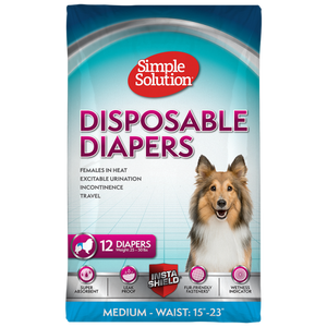 Simple Solution Disposable Diapers Medium 12 pk