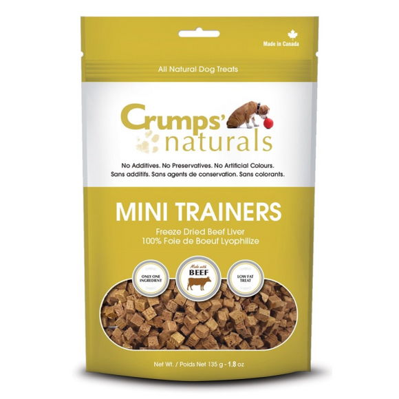 Crumps' Naturals Dog Mini Trainers Freeze Dried Beef 1.8 oz