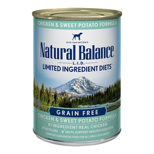 Natural Balance Grain Free Chicken & Sweet Potato 12/13OZ DOG