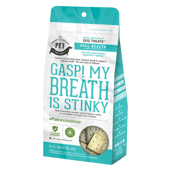 Granville Island Pet Treatery-Gasp! My Breath is Stinky 240GM