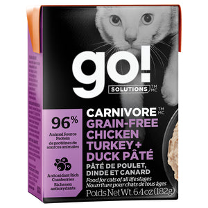 GO! Carnivore Chicken,Turkey&Duck 24/6.4OZ|Cat