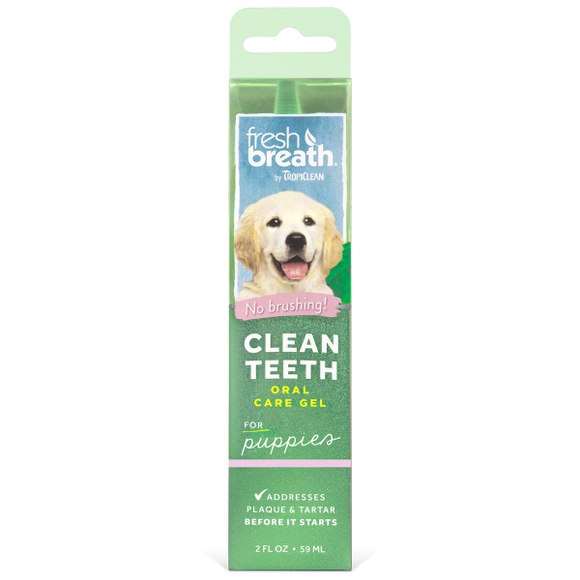 TropiClean Fresh Breath Clean Teeth Gel for Puppies 2 oz