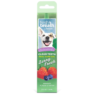 TropiClean Fresh Breath Clean Teeth Gel Berry 2 oz