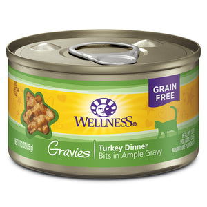 WELLNESS Gravies Turkey Dinner Bits in Gravy 5.5oz | Cat