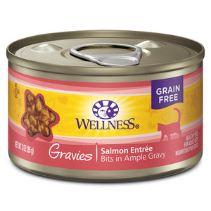 WELLNESS Gravies Salmon Entree Bits in Gravy 3oz | Cat