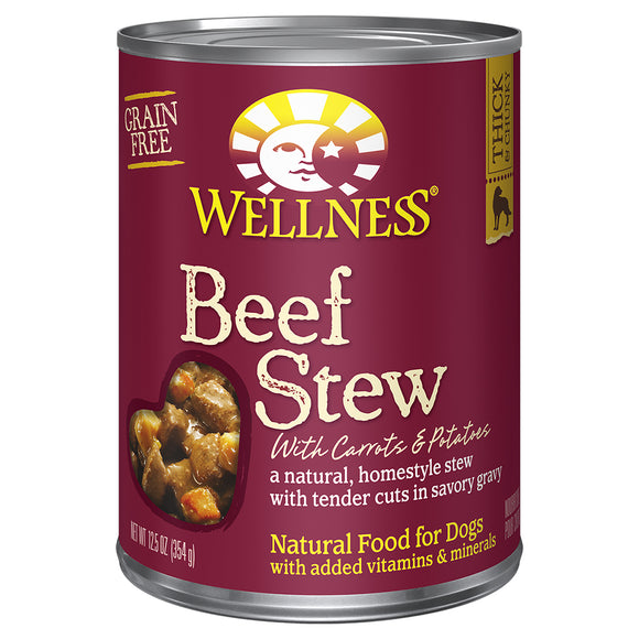 WELLNESS Grain Free Beef Stew Carrot & Potatos 12/12.5OZ
