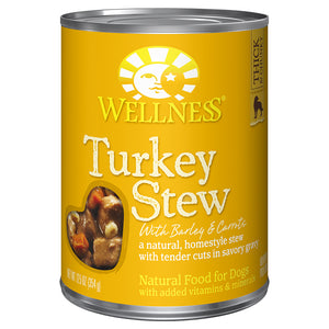 WELLNESS Grain Free Turkey Stew Barley & Carrots 12/12.5OZ