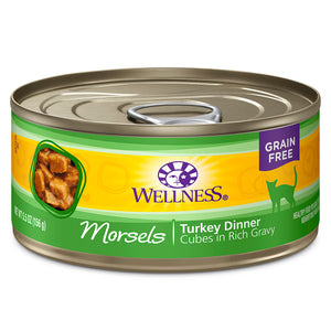 WELLNESS Morsels Turkey Dinner Cubes Gravy5.5oz | Cat