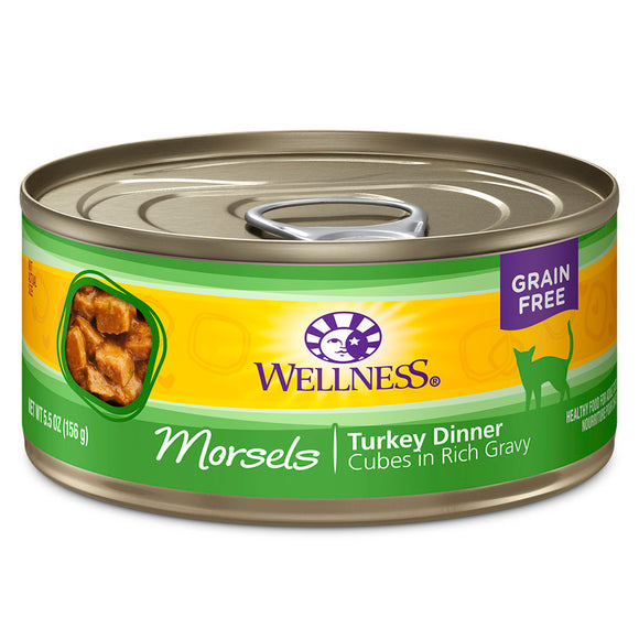 WELLNESS Morsels Turkey Dinner Cubes Gravy 3oz | Cat