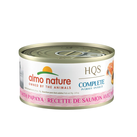 Almo-HQS Salmon, Papaya in Gravy 24/70GM | Cat