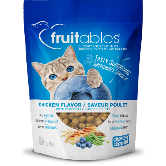Fruitables Cat Crunchy Treats Chicken & Blueberry 70 g