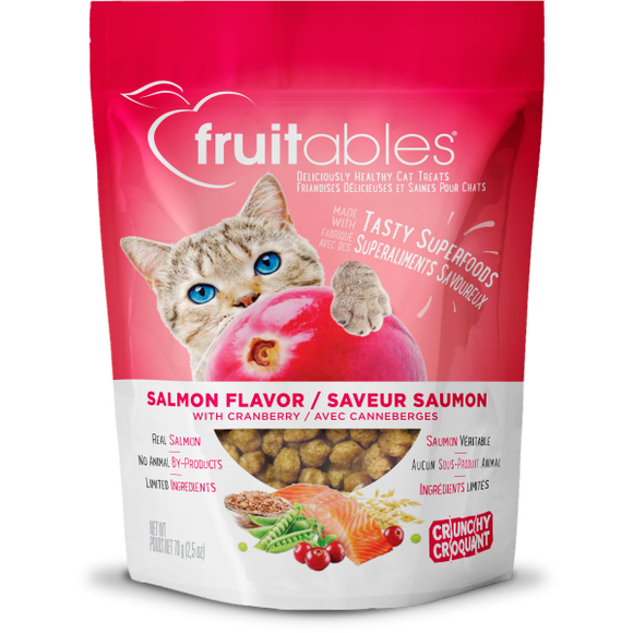 Fruitables Cat Crunchy Treats Salmon & Cranberry 70 g