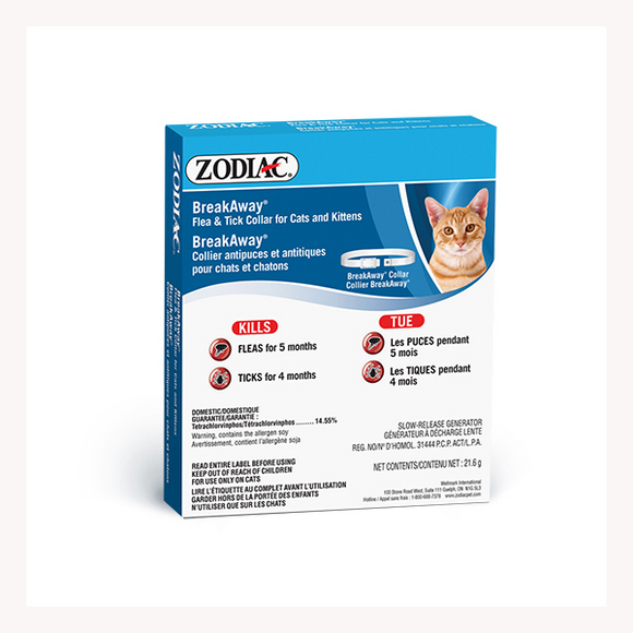 Zodiac Cat Breakaway Flea Tick Collar
