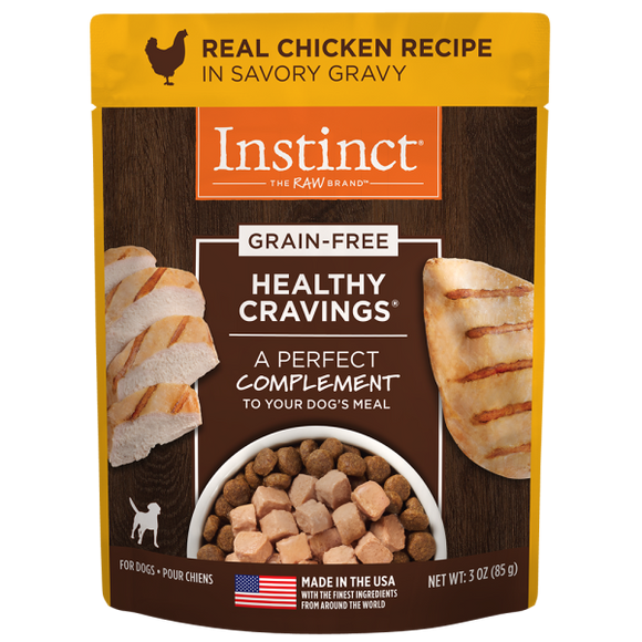 Instinct Dog Healthy Cravings GF Pouches Chicken 24/3 oz