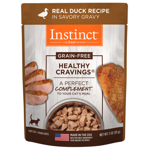 Instinct Cat Healthy Cravings GF Pouches Duck 24/3 oz