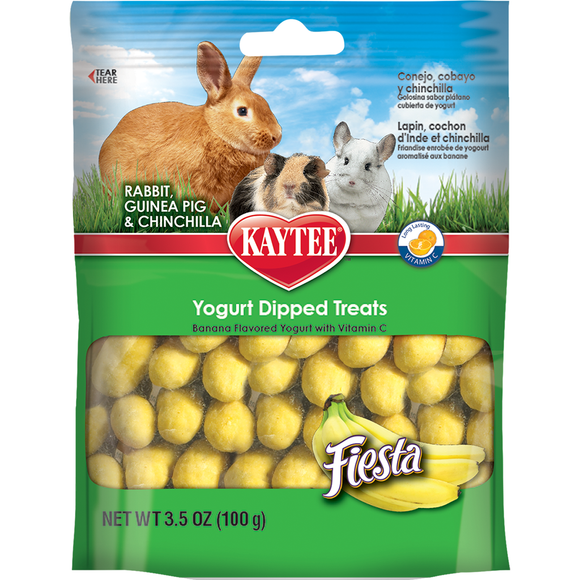 Kaytee Fiesta Banana Yogurt Dipped Treat Rabbit 3.5OZ