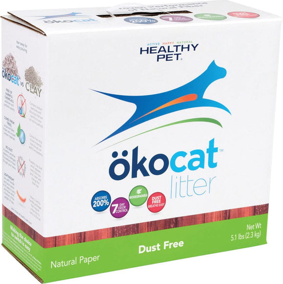 Okocat Natural Dust-Free Paper Cat Litter 3.7kg
