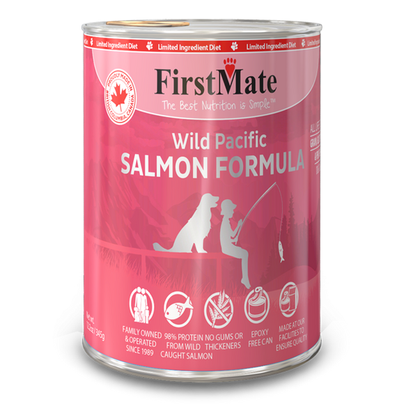 FirstMate Dog LID GF Can Salmon 12/12.2 oz