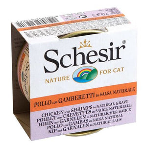 Schesir-Can for Cat chicken with Shrimps