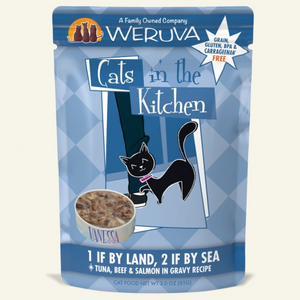 Weruva Cats in the Kitchen 1ifByLand 2ifBy Sea 12/85g Pouch
