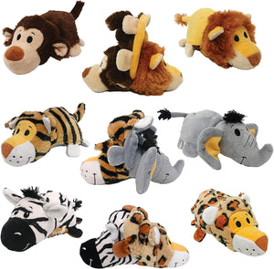 Flip-a-Zoo Wildlife Dog Toy, 8"  2 Toys in 1