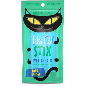Tiki Cat Stix Wet Treats GF Tuna Mousse 12/3 oz