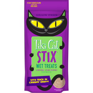 Tiki Cat Stix Wet Treats GF Duck in Gravy 12/3 oz