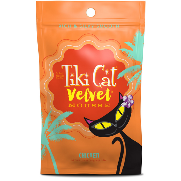 Tiki Cat Velvet Mousse GF Chicken 12/2.8 oz Pouch