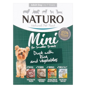 Naturo - Dog Trays - Adult Mini Duck & Rice with Veg (150g - Case of 7)