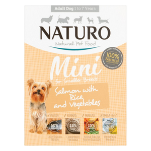 Naturo - Dog Trays - Adult Mini Salmon & Rice with Veg (150g - Case of 7)